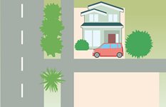 小規模住宅地イラスト