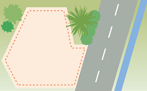 不整形地イラスト