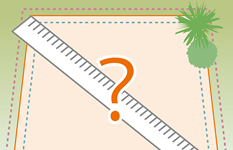 縄延び・縮みの大きい土地イラスト