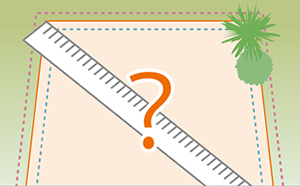 縄延び・縮みの大きい土地イラスト